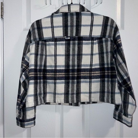 ZARA plaid cropped shacket - Picture 5 of 5